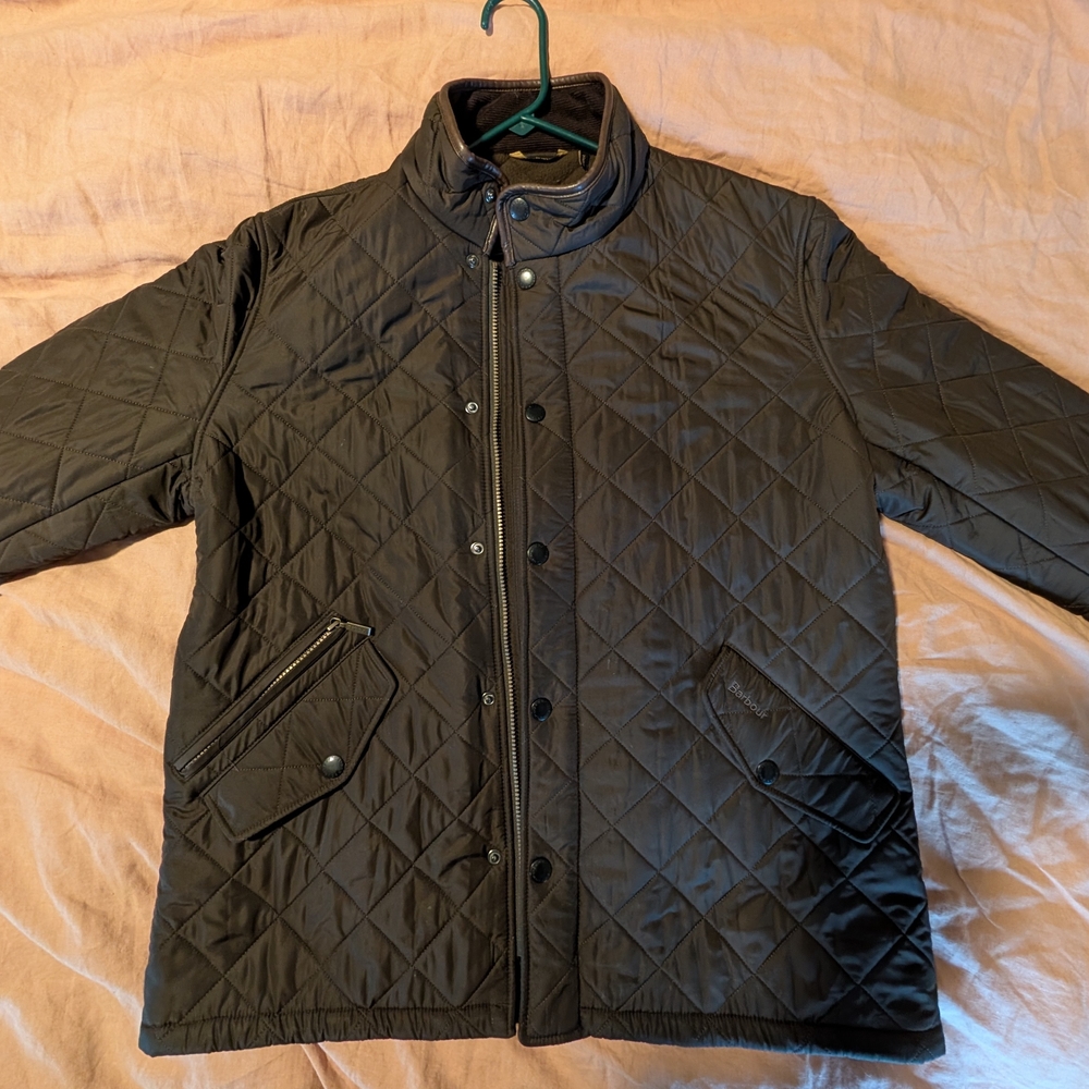 Barbour Men's Quilted Jacket - Dark Brown